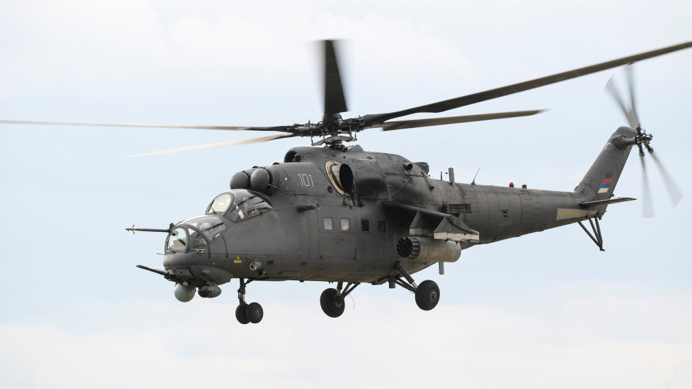 Borbena obuka pilota helikoptera Vojske Srbije